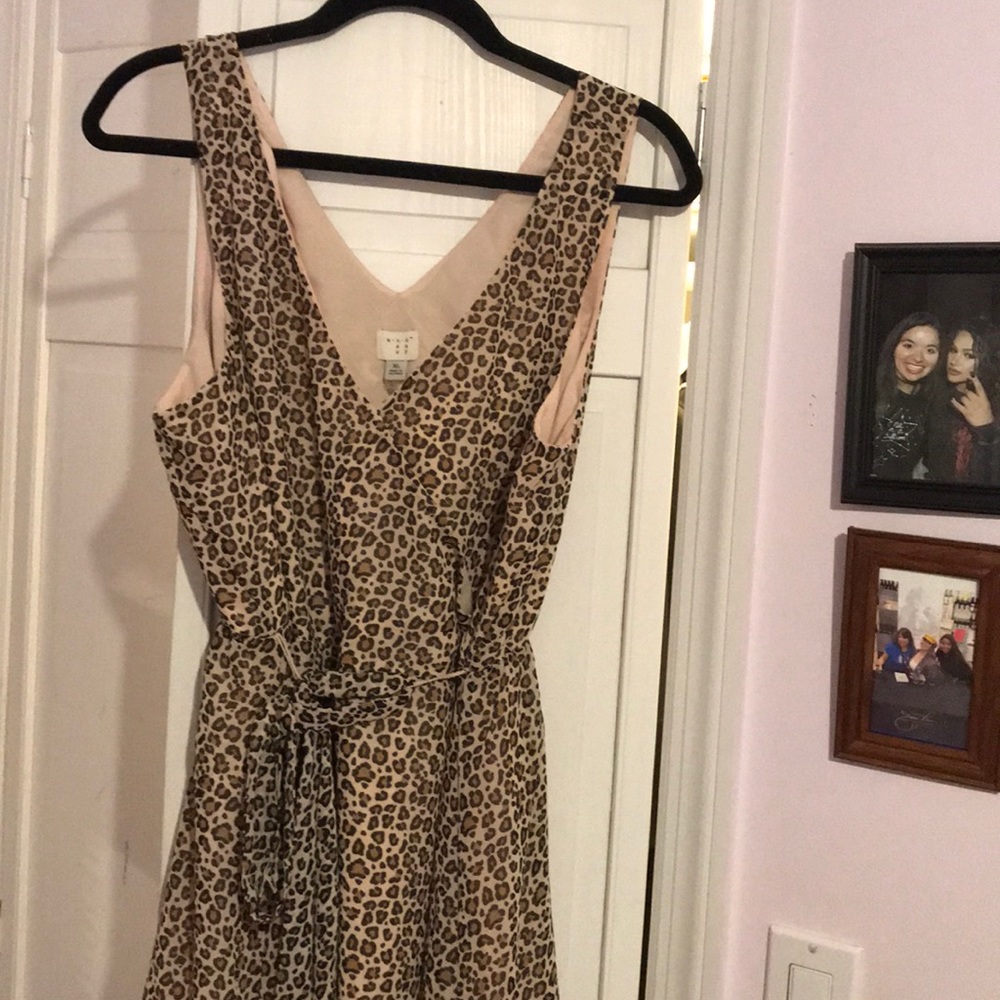 Sleeveless Cheetah Dress